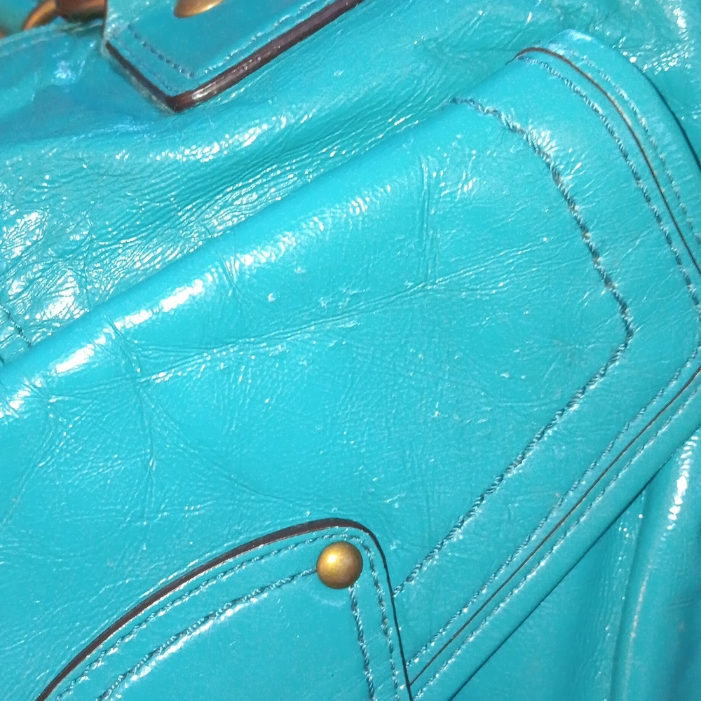 Coach Y2k Luci Dome Legacy Turquoise Satchel - Picture 12 of 16
